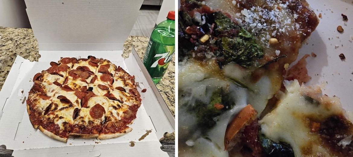Tata's Pizza Menu